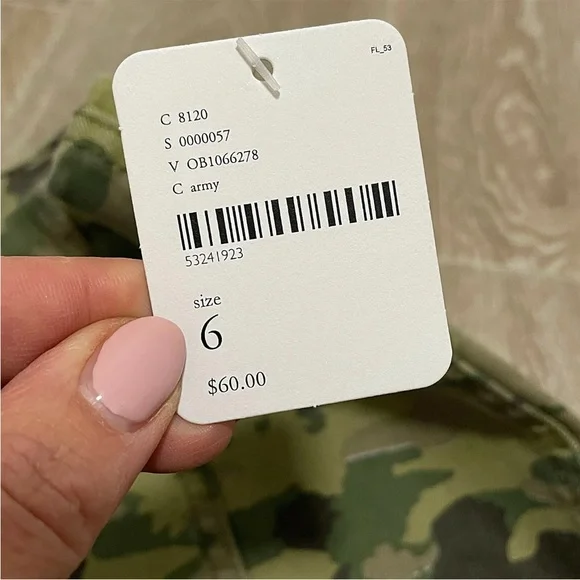 Free People Khaki Army Green Camo Modern Femme Mini Skirt US 6/ UK 10 BNWT - Picture 4 of 6